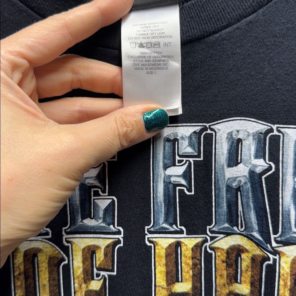 Harley-Davidson Black Tee with Bold Logo size large - Picture 6 of 11